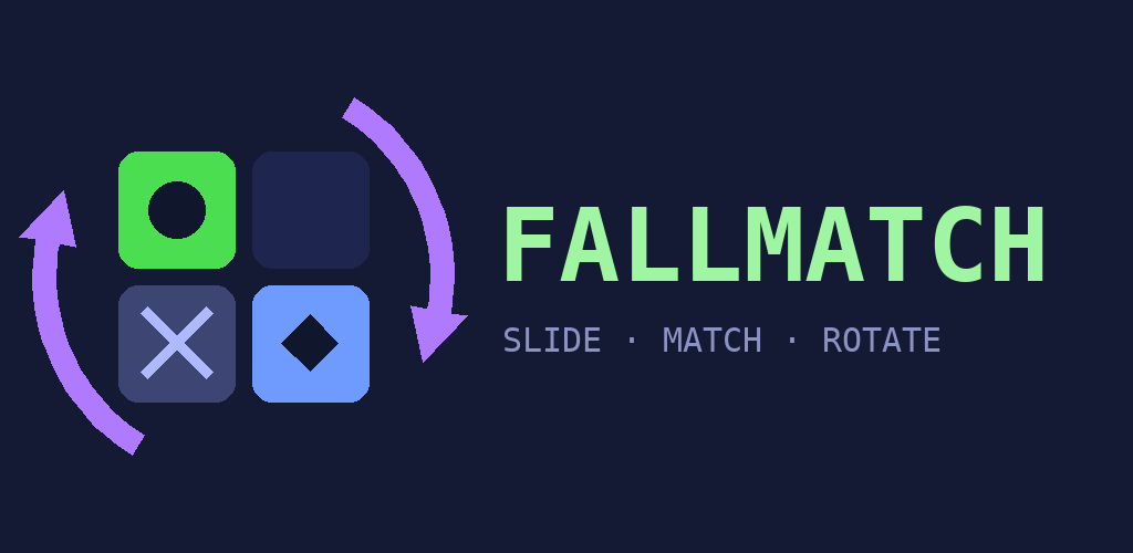 FALLMATCH — a zen block puzzle (feature graphic)